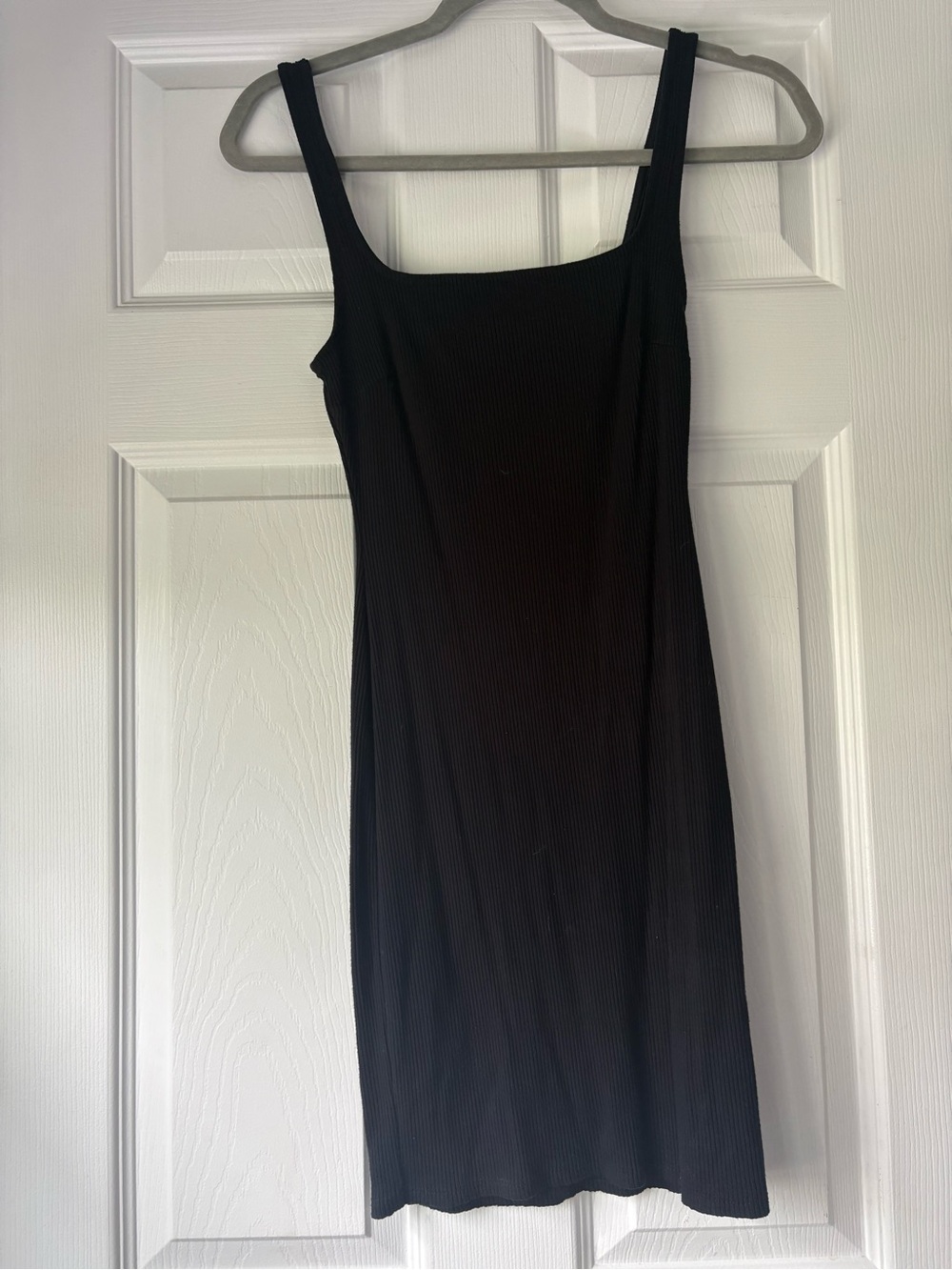 Urban Outfitters Black Ribbed Mini Dress